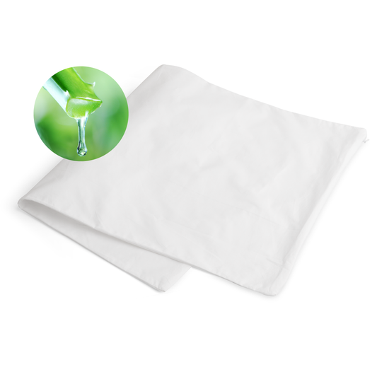 Aloe Vera Pillow Cover - 100% Cotton, Sooth your skin, protect your pillow