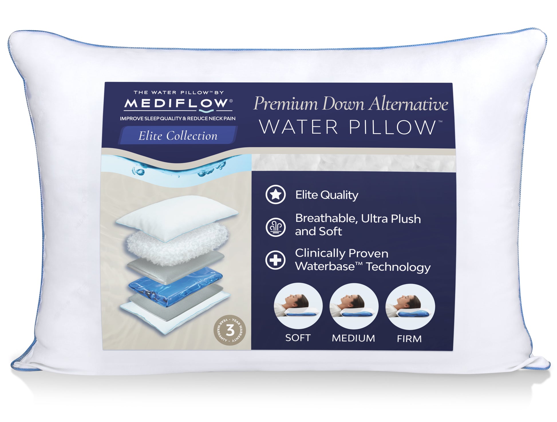 Elite Down Alternative Foam Water Pillow