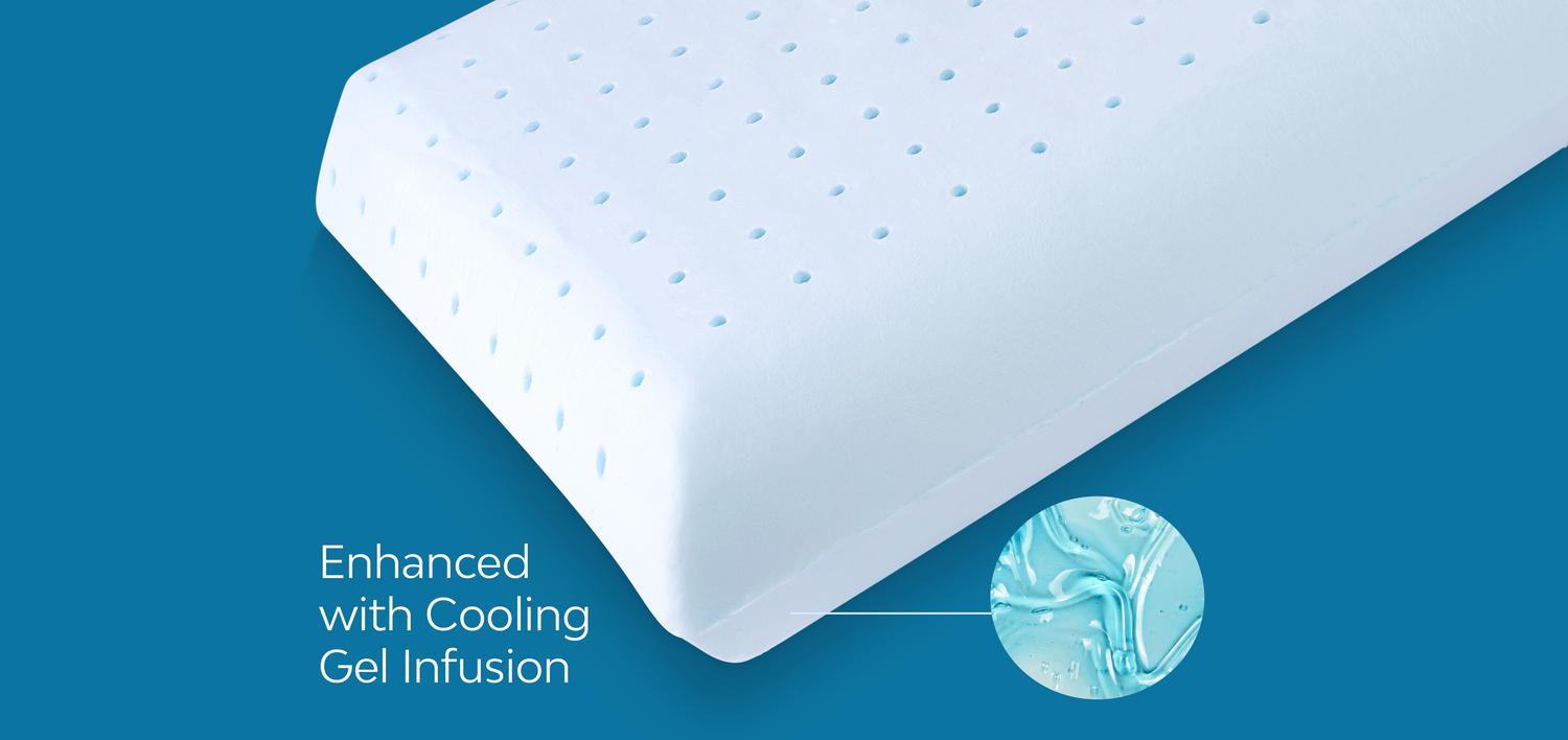 Cooling Gel Memory Foam Water Pillow The Water Pillow by Mediflow Mediflow Canada