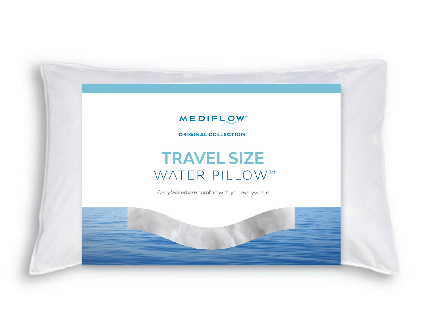 Mediflow Water Pillow - Fibre Travel Size